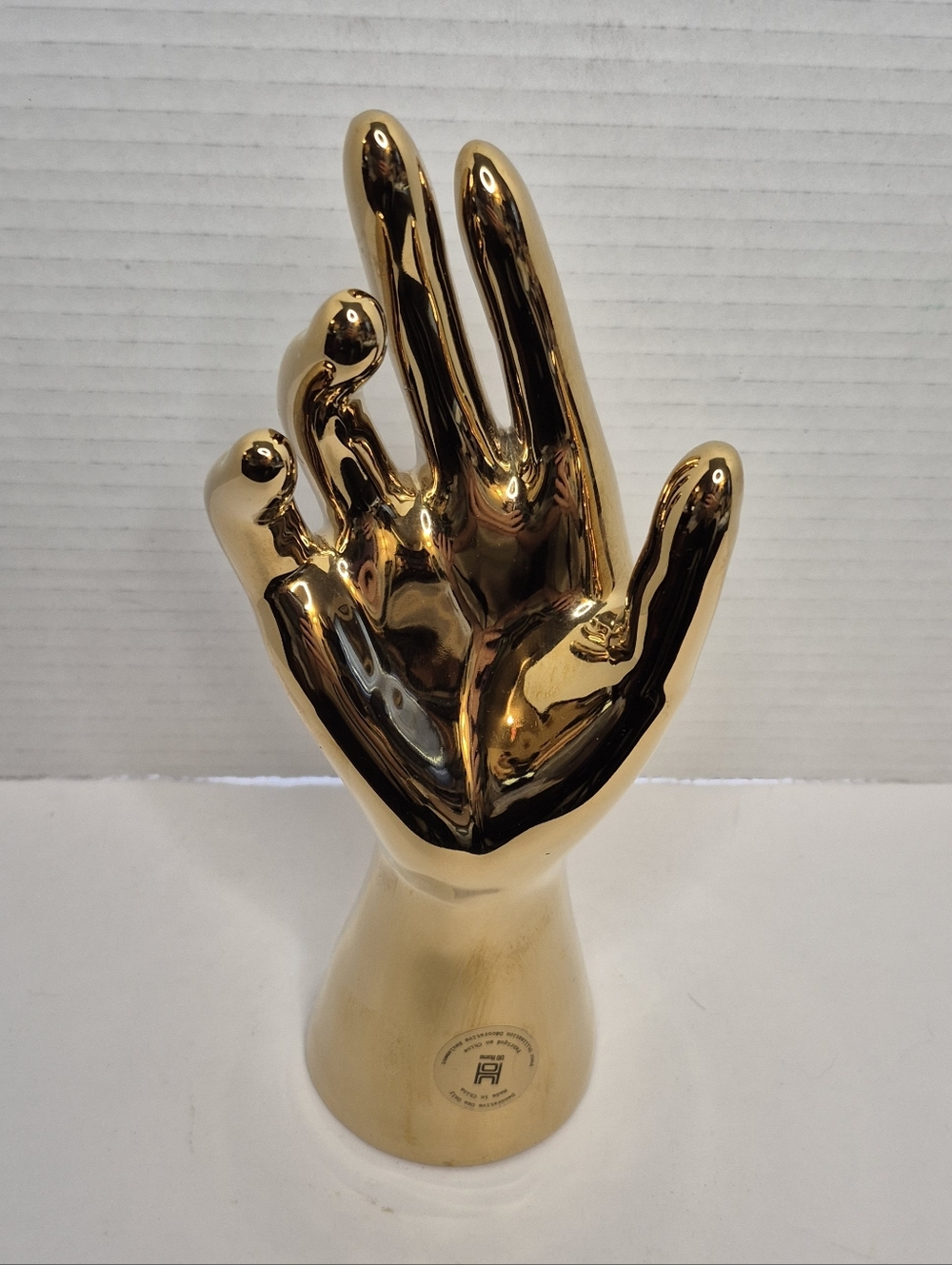 Golden Hand Ceramic Decor Ring Stand New - Picture 6 of 11